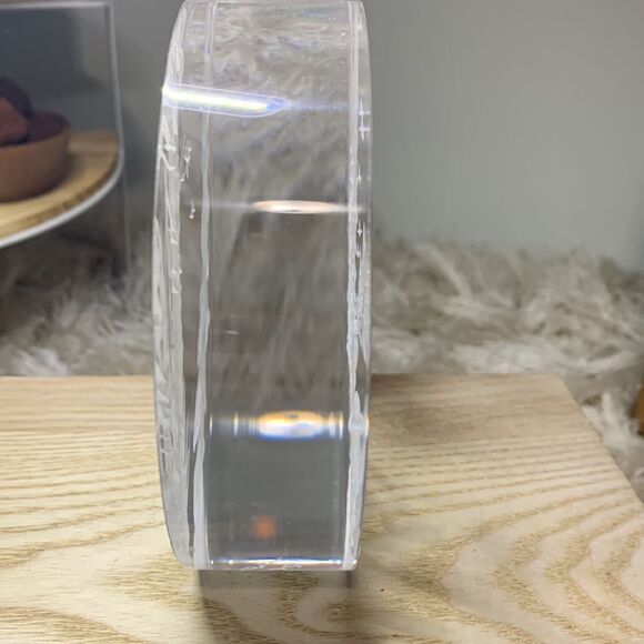 Vintage 1999 Lucite Outdoor Scene Reverse Carved Sculpture by Frank Albrecht FRA - Picture 9 of 17